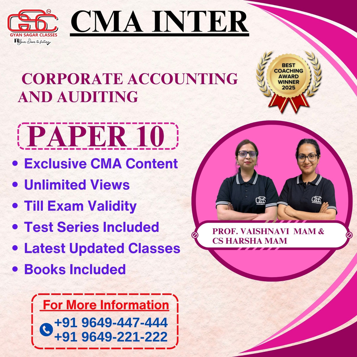 CMA Inter Corporate Accounting And Auditing (CAA)