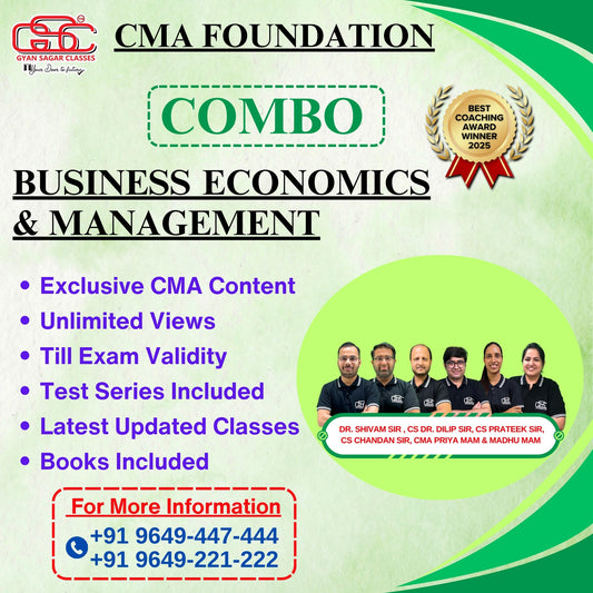 CMA Foundation All Subject Combo (Paper 1 to 4 Combo)