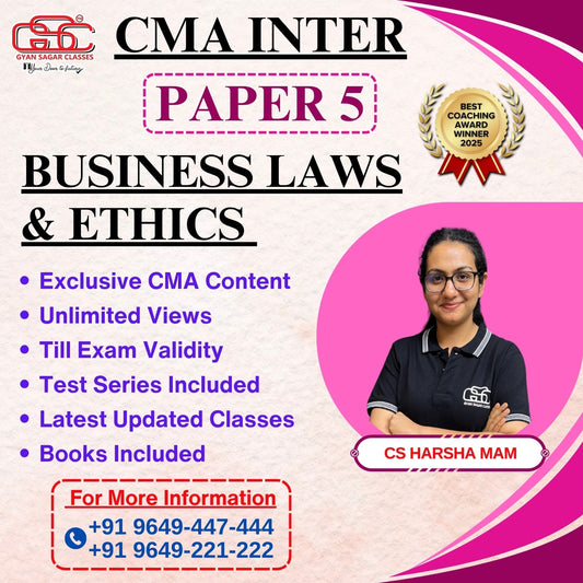 CMA Inter Business Laws And Ethics (BLE)