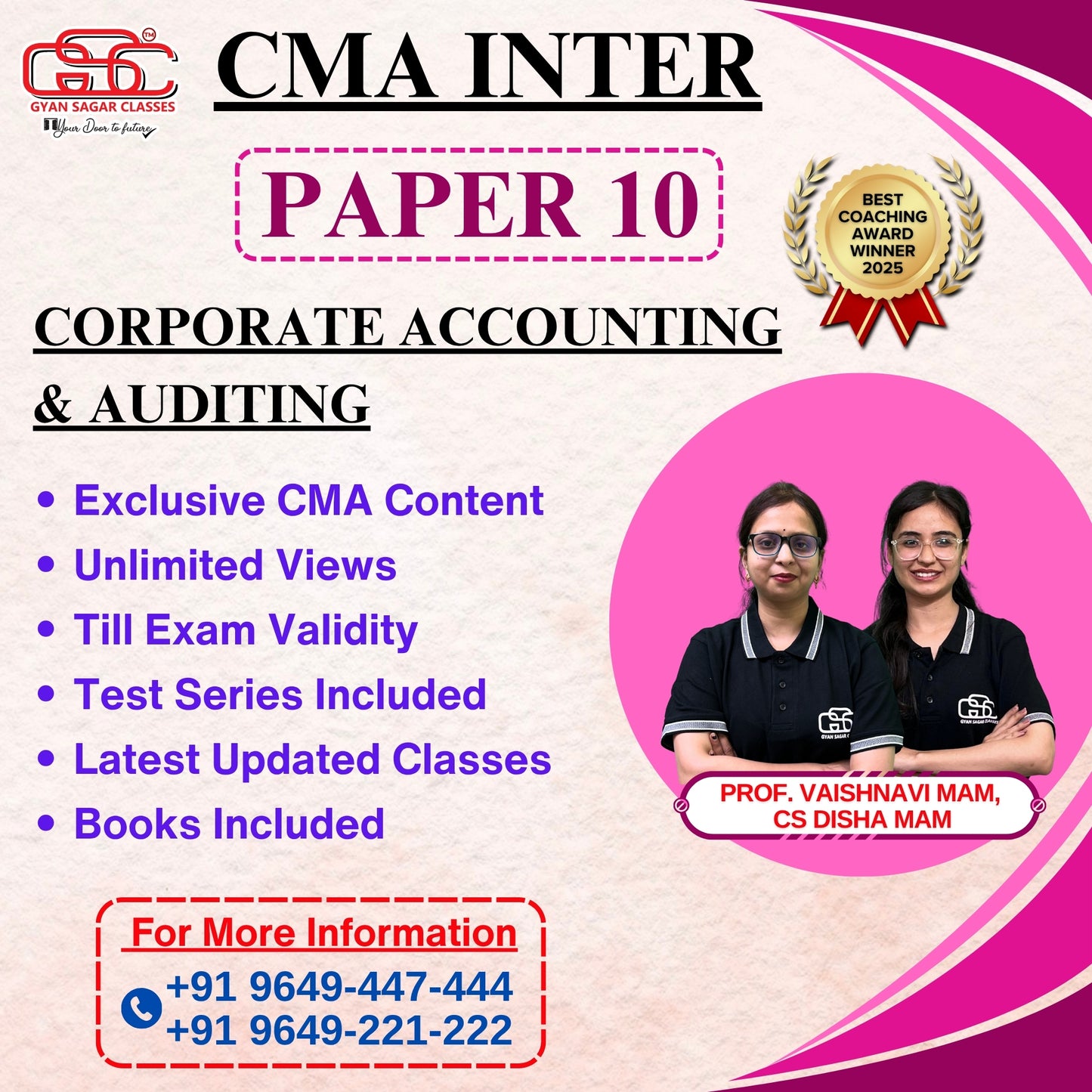 CMA Inter Corporate Accounting And Auditing (CAA)