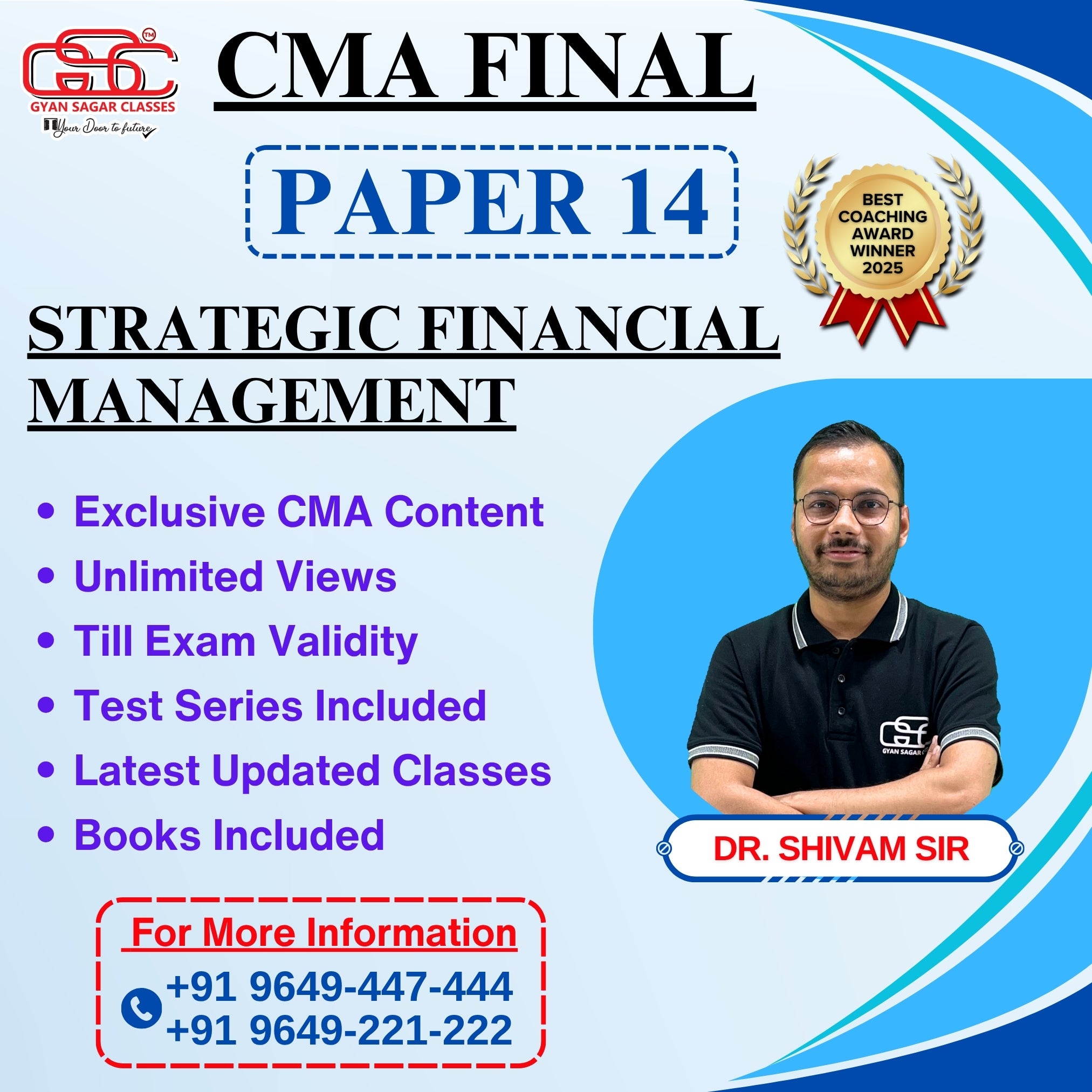 CMA Final Strategic Financial Management (SFM) Online Classes - CMA Cart