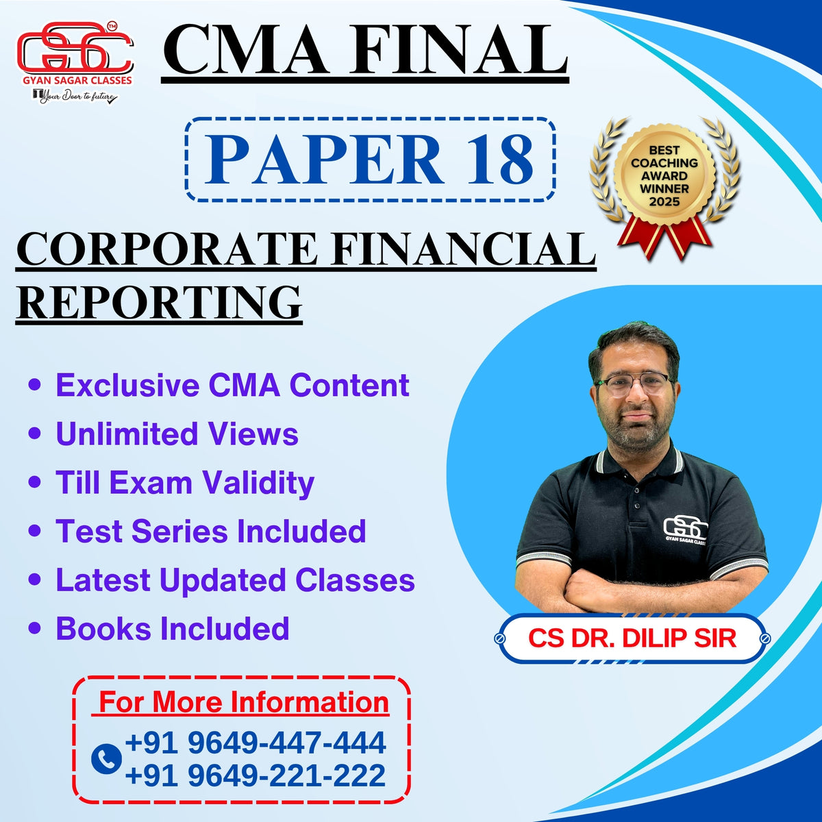CMA Final Corporate Financial Reporting (CFR) Online Classes - CMA Cart