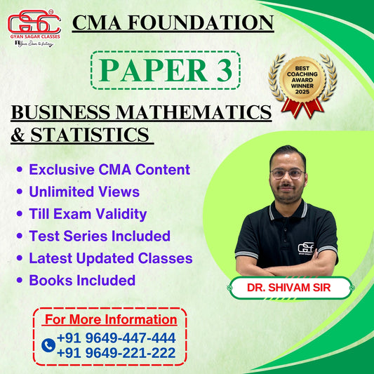 Fundamentals Of Business Mathematics And Statistics (FBMS)