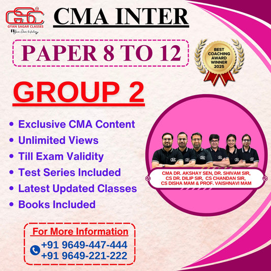CMA INTER GROUP 2 COMBO